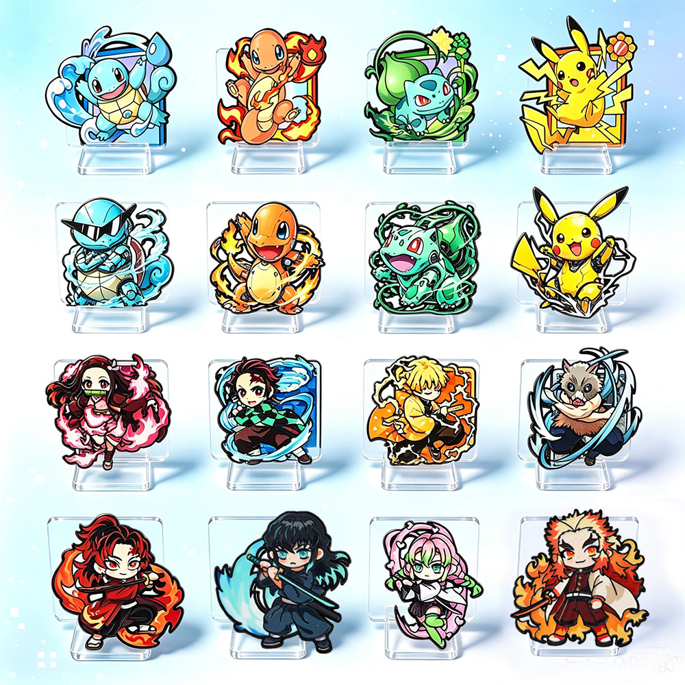 Lapel Pin Enamel - 8 Peças Pins de Esmalte Anime