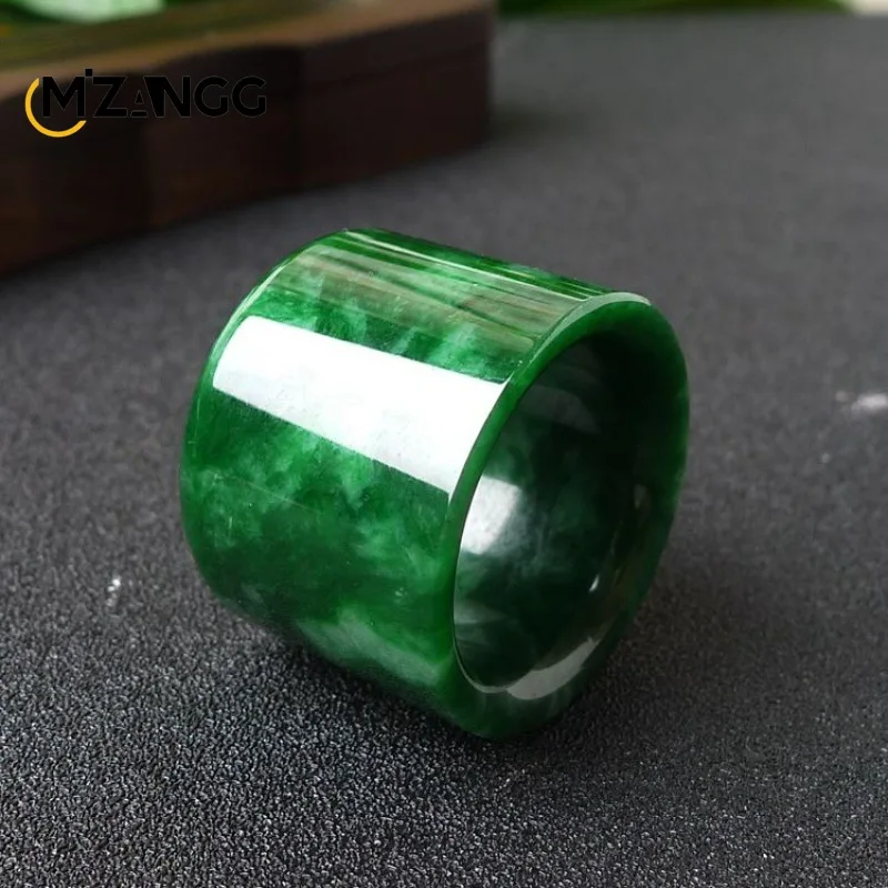 Men Accessories For Wedding - Anel de jade jadeíta natural para