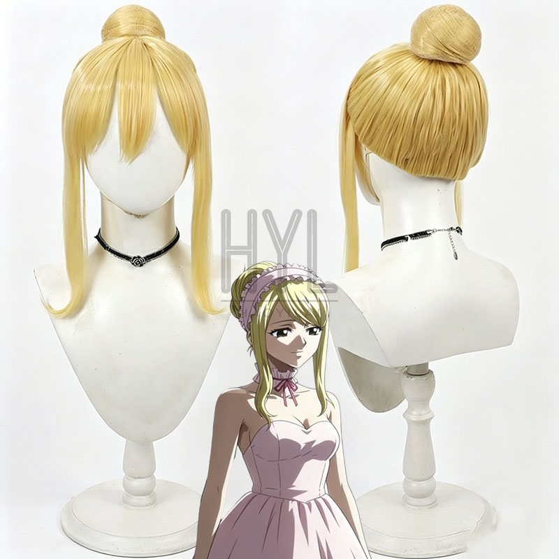 Men'S Yellow Accessories - Peruca cosplay anime lucy heartfilia, cabelo