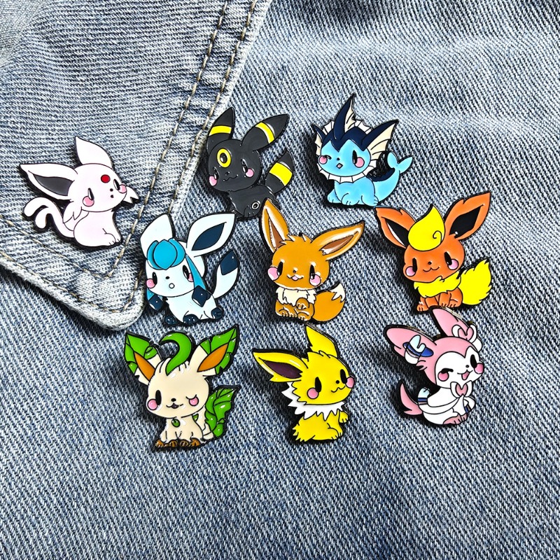 Lapel Pin Enamel - Conjunto de 9 Broches de Anime