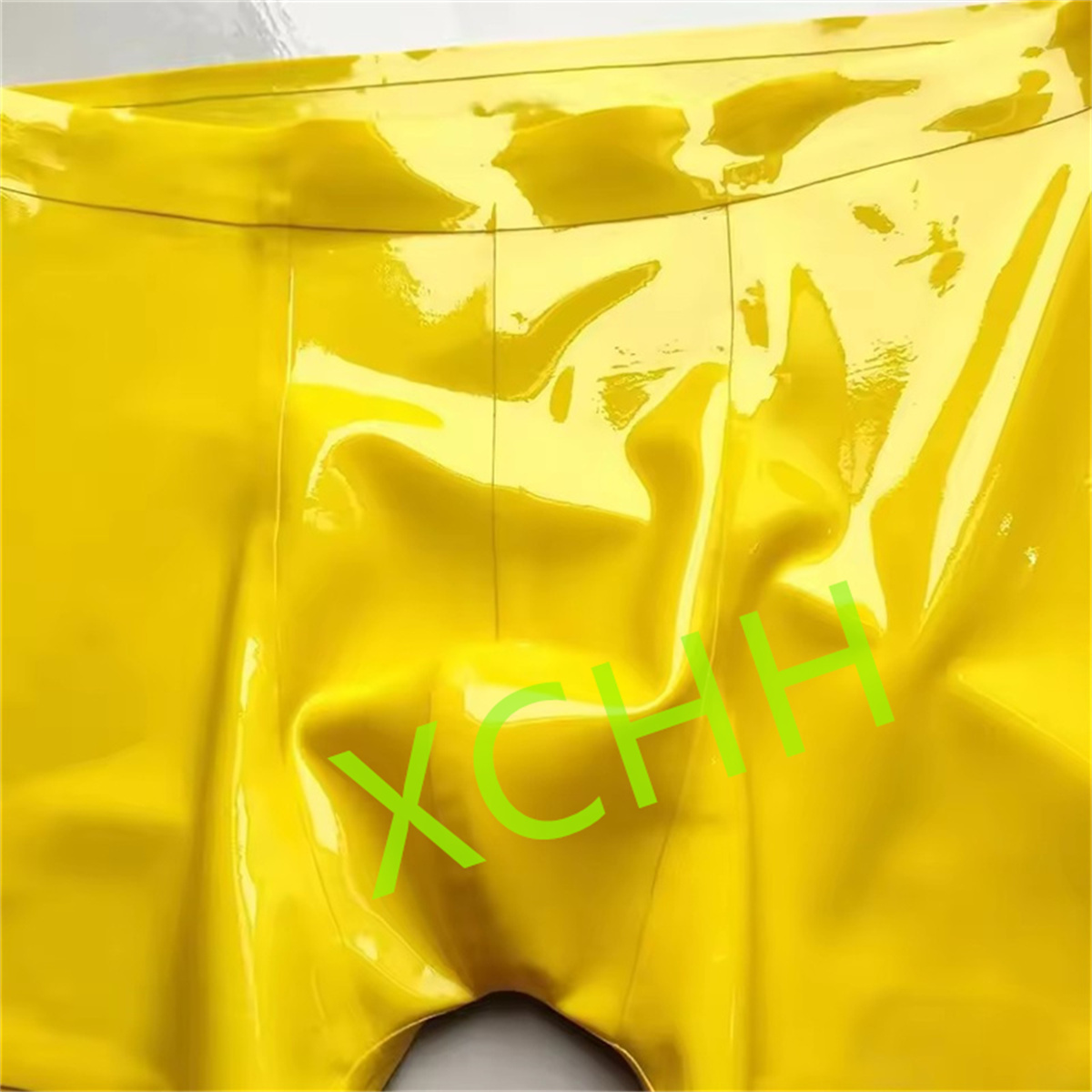 Men'S Yellow Accessories - Shorts de Látex Masculinos, Cuecas de