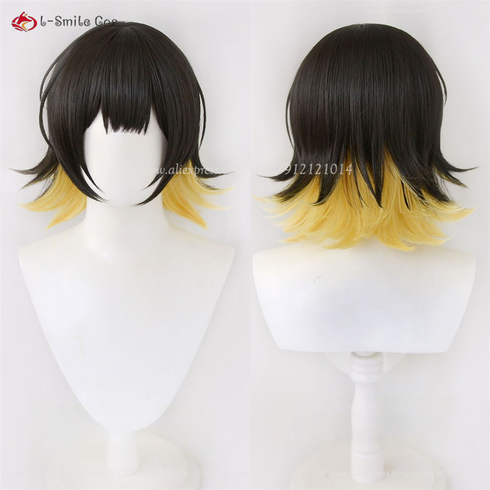 Men'S Yellow Accessories - Peruca de Cosplay Bachira Meguru Masculina