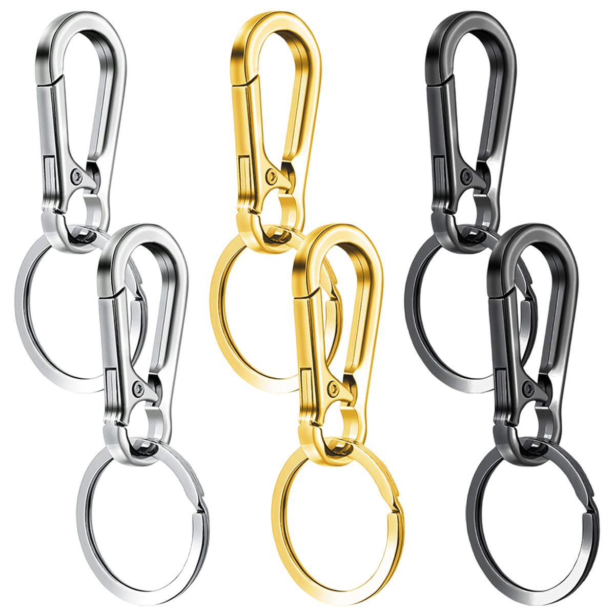 Men Accessories Bag - Chaveiros de liga metálica com clipe,