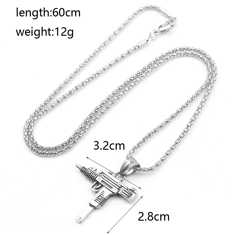 Colar Pingente de Arma de Fogo - Men'S Accessories And Jewelry avaliação e preço
