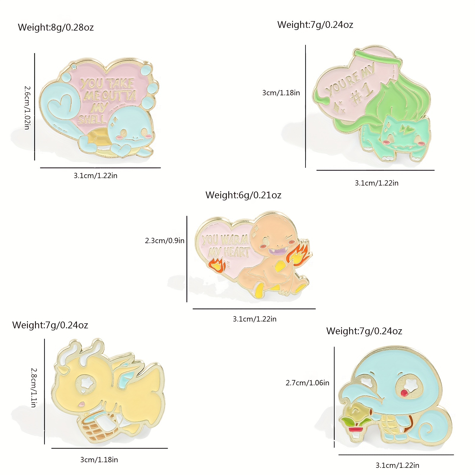 5 Peças Broche de Anime Fofo,  - Lapel Pin Enamel avaliação e preço