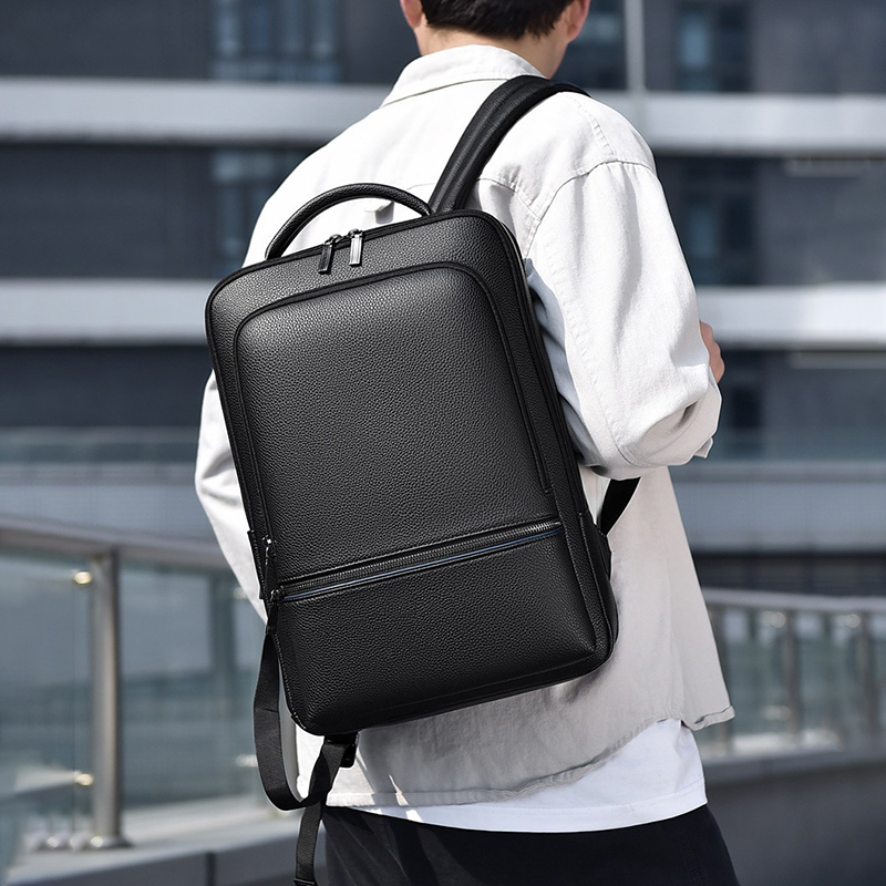 Mochila de couro PU para homen - Men Accessories Bag avaliação e preço