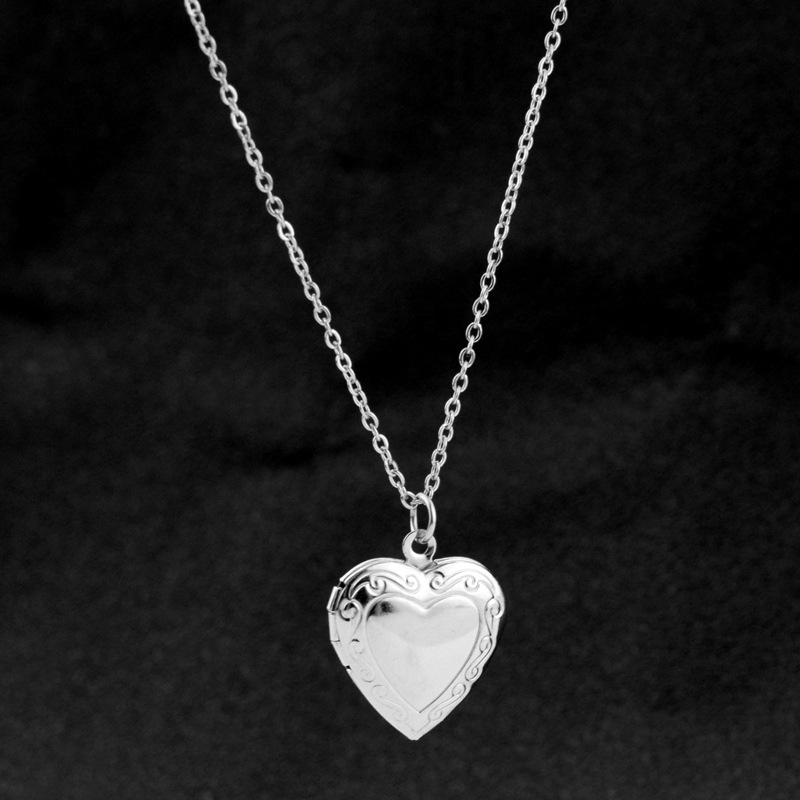 Amor coração medalhão pingente - Men Accessories Locket avaliação e preço