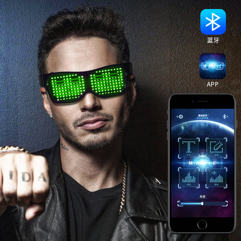 Óculos LED para Adultos com Co - Men Accessories App avaliação e preço